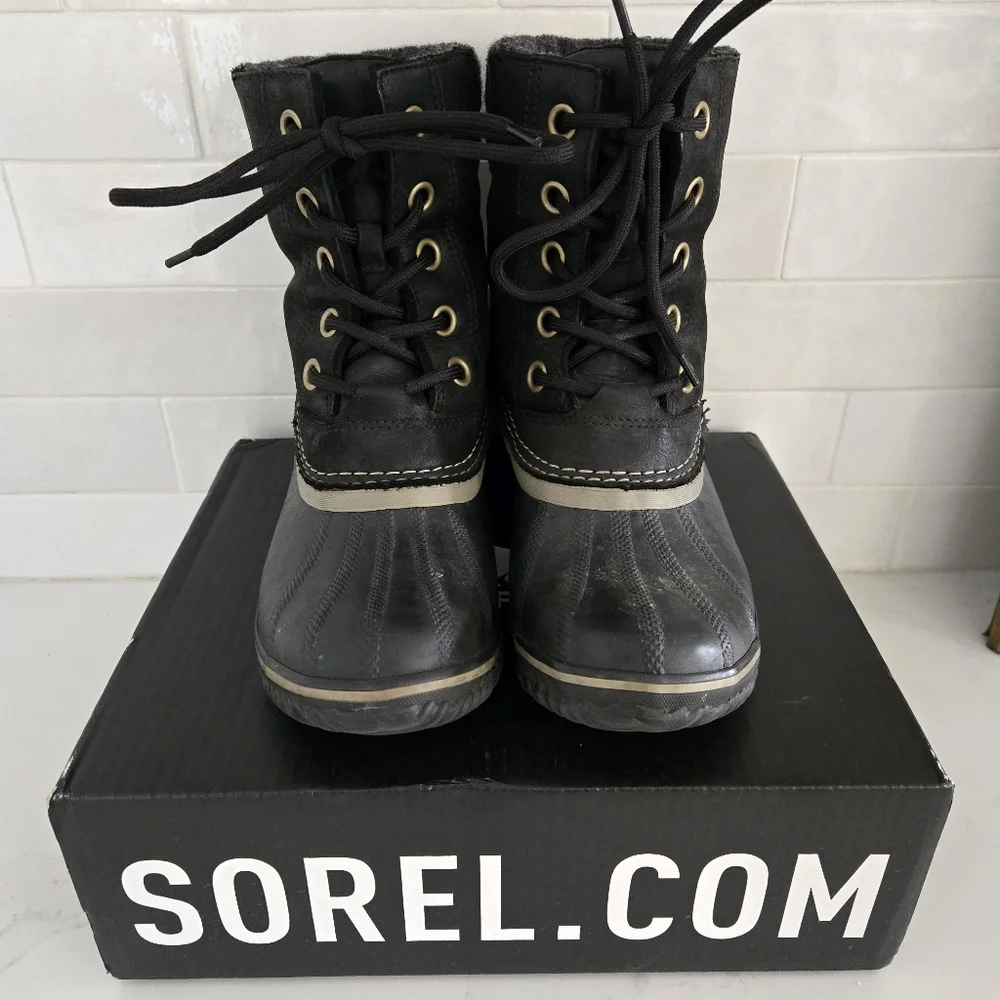 Sorel Slimpack II Lace-Up Waterproof Leather Insulated Rubber Winter Snow Boot 9 - Picture 3 of 9